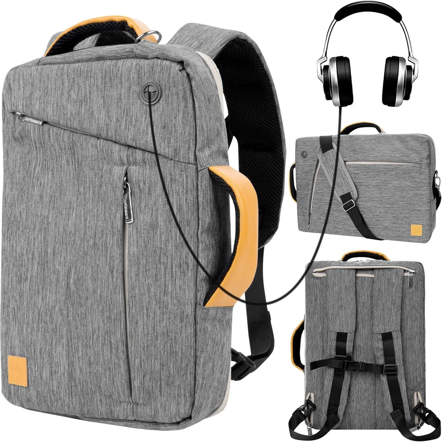 11.6 12 13 Inch Convertible Laptop Tablet Shoulder Bag Sleeve for Galaxy Tab S9 /S9 FE /S8 /S7 Plus, Surface Pro X 10 9 8 7