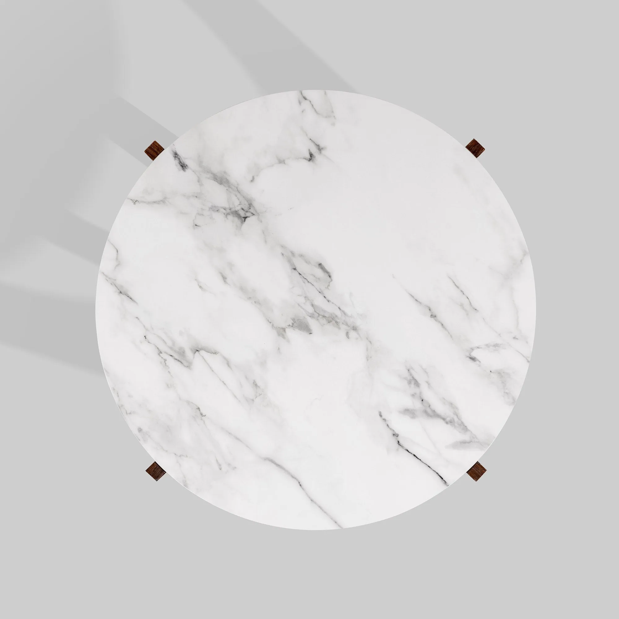 28" Round Coffee Table – Stylish Crossed Arch Base Perfect for Modern Living Room or Home Office