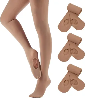 3 Pairs Ballet Dance Tights -toddler Girl Women