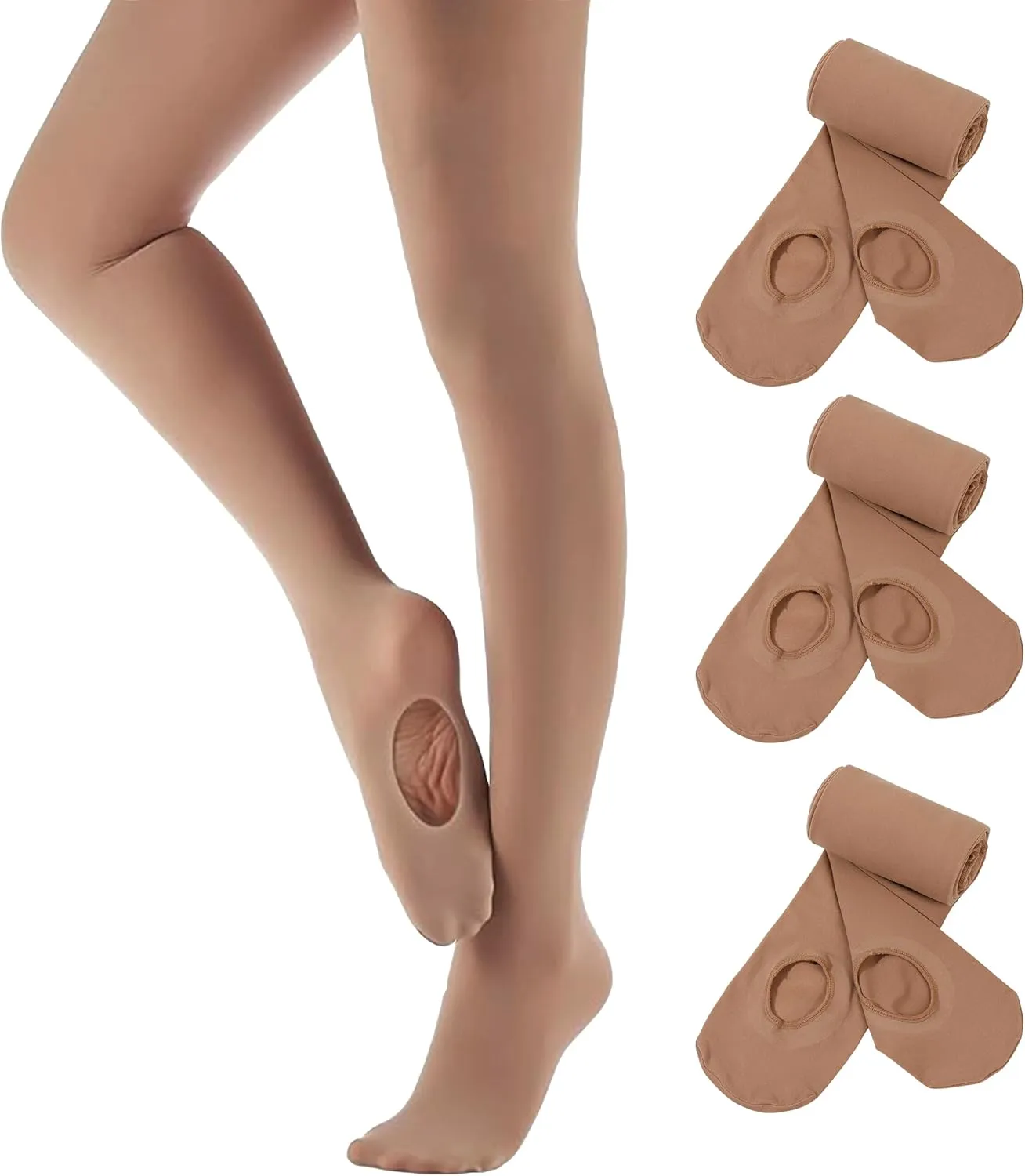 3 Pairs Ballet Dance Tights -toddler Girl Women