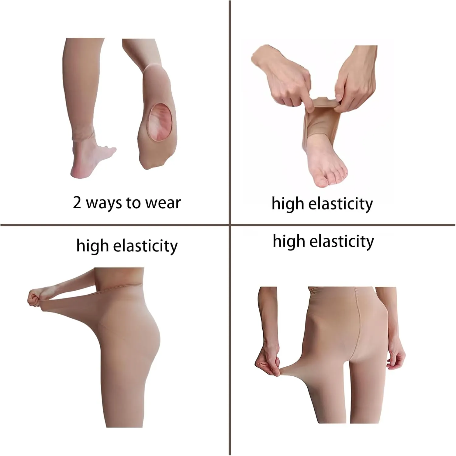 3 Pairs Ballet Dance Tights -toddler Girl Women