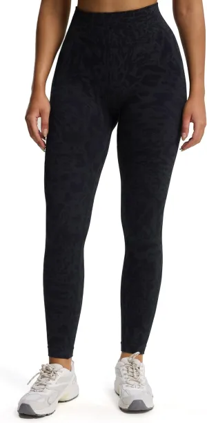 Aoxjox Women's High Waist Seamless Camo Hidden Scrunch Legging Knit Workout Yoga Pants 23"