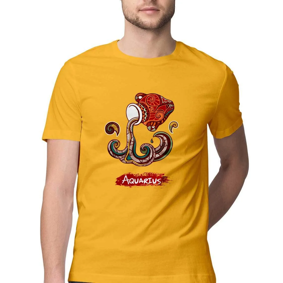 Aquarius round Neck T-Shirts