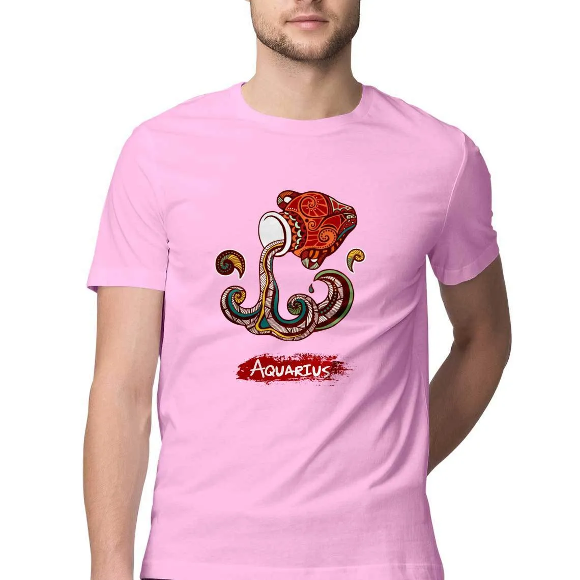 Aquarius round Neck T-Shirts