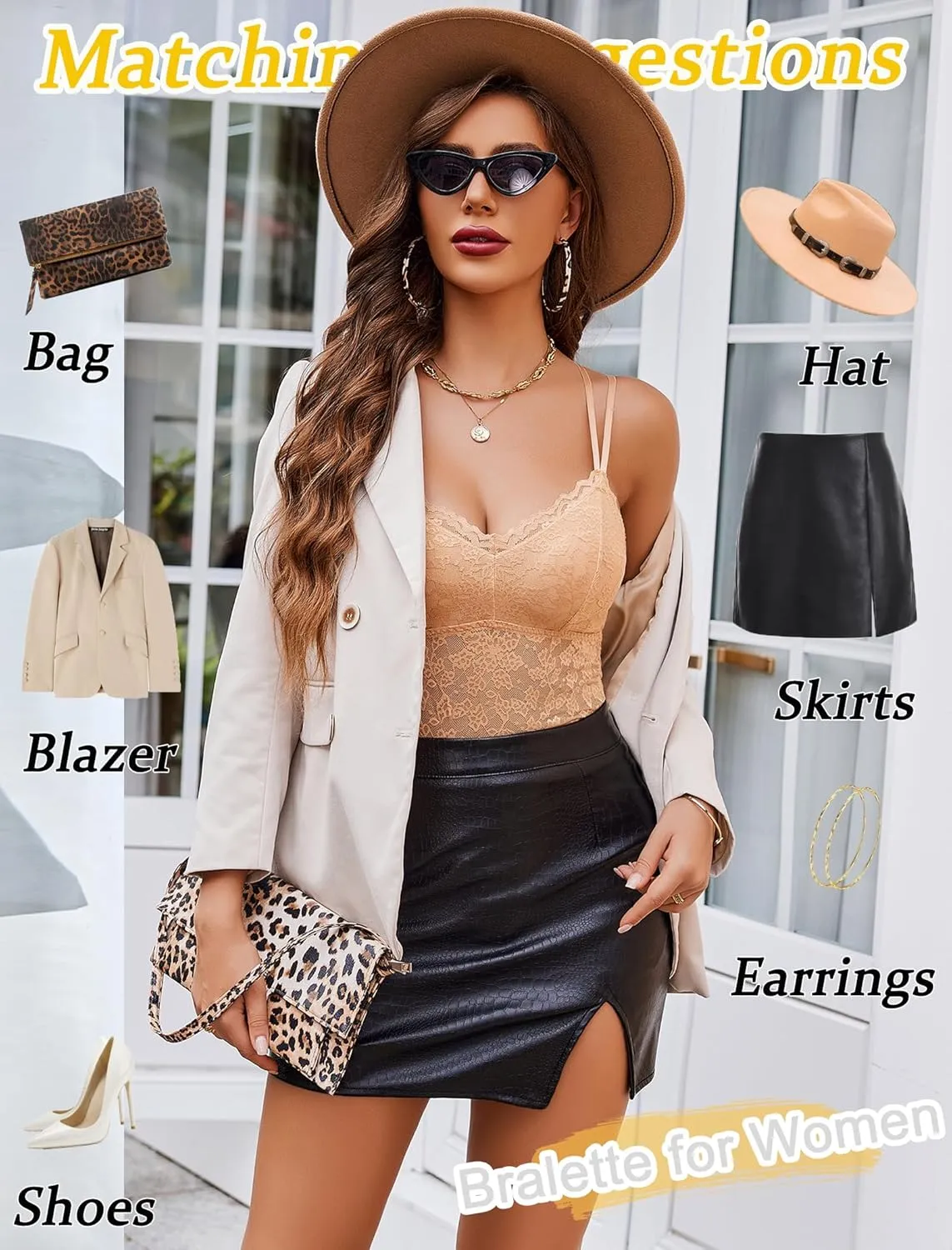 Avidlove Lace Bralette for Women V Neck Camisole Lingerie Spaghetti Strap Tube Slim Tank Top