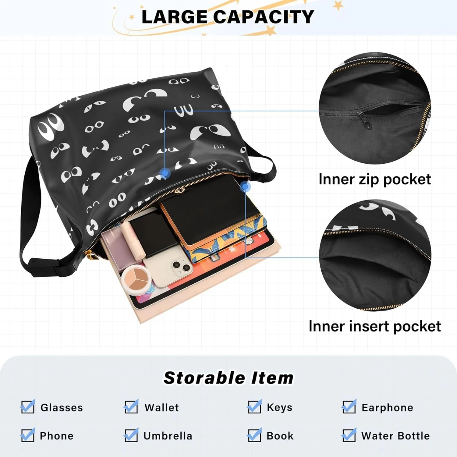Beach Sea Shell Hobo Leather Purses for Women Large Men Leather Purse Chic Animal Print Designer Shoulder Purse