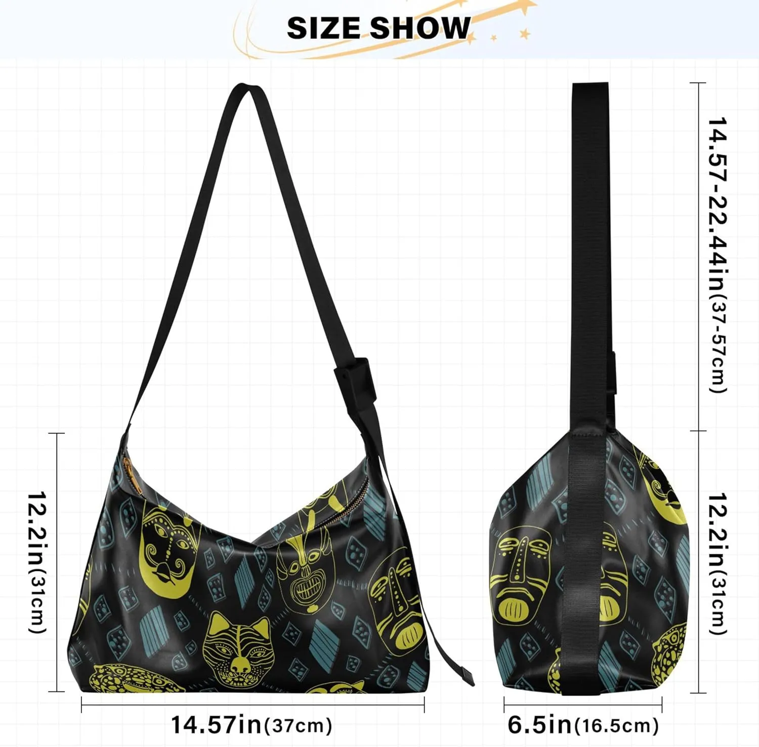 Beach Sea Shell Hobo Leather Purses for Women Large Men Leather Purse Chic Animal Print Designer Shoulder Purse