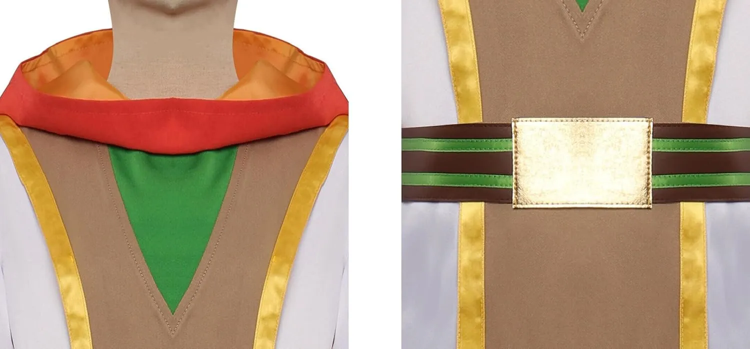 Boys Lys Solay Cosplay Nubs Costume Jedi Robe Cloak Young Jedi Uniform with Belt Full Set Halloween Outfits