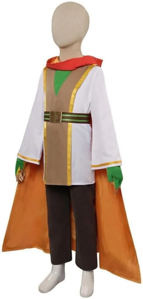 Boys Lys Solay Cosplay Nubs Costume Jedi Robe Cloak Young Jedi Uniform with Belt Full Set Halloween Outfits