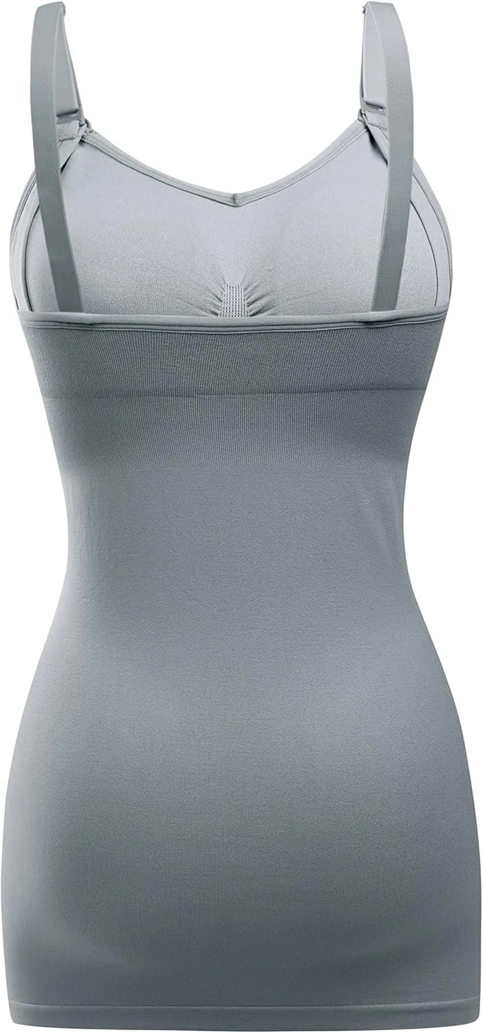 BRLIDO Womens Nursing Tank Tops Built in Bra for Breastfeeding Maternity Camisole Brasieres