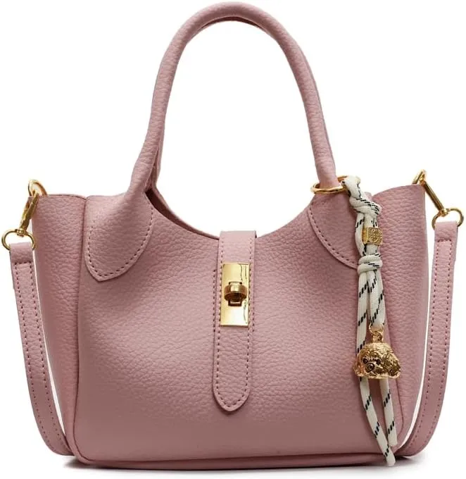 Bucket Bags for Women Crossbody Top Handle Bag Elegant Hobo Handbag Tote Purse Faux Leather Shoulder Bag with Zipper