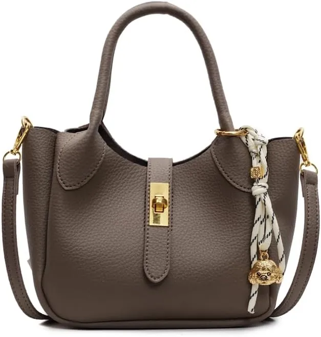 Bucket Bags for Women Crossbody Top Handle Bag Elegant Hobo Handbag Tote Purse Faux Leather Shoulder Bag with Zipper