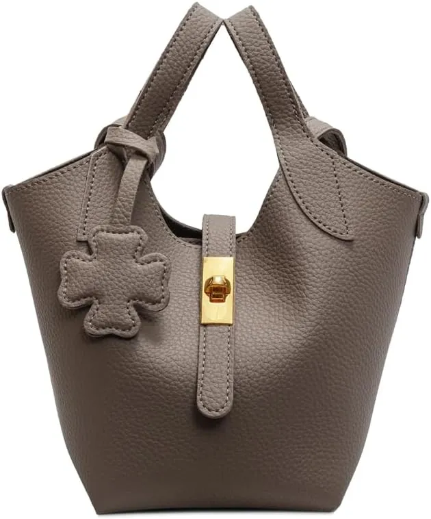 Bucket Bags for Women Trendy Shoulder Tote Handbags and Purses Small Crossbody Top Handle Bag with Zipper Pouch