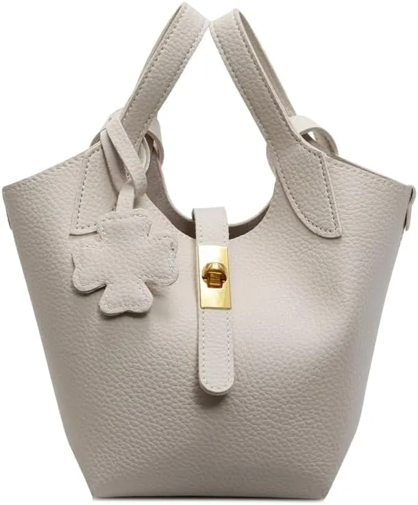 Bucket Bags for Women Trendy Shoulder Tote Handbags and Purses Small Crossbody Top Handle Bag with Zipper Pouch