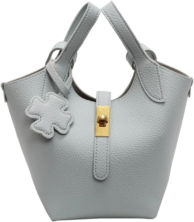 Bucket Bags for Women Trendy Shoulder Tote Handbags and Purses Small Crossbody Top Handle Bag with Zipper Pouch