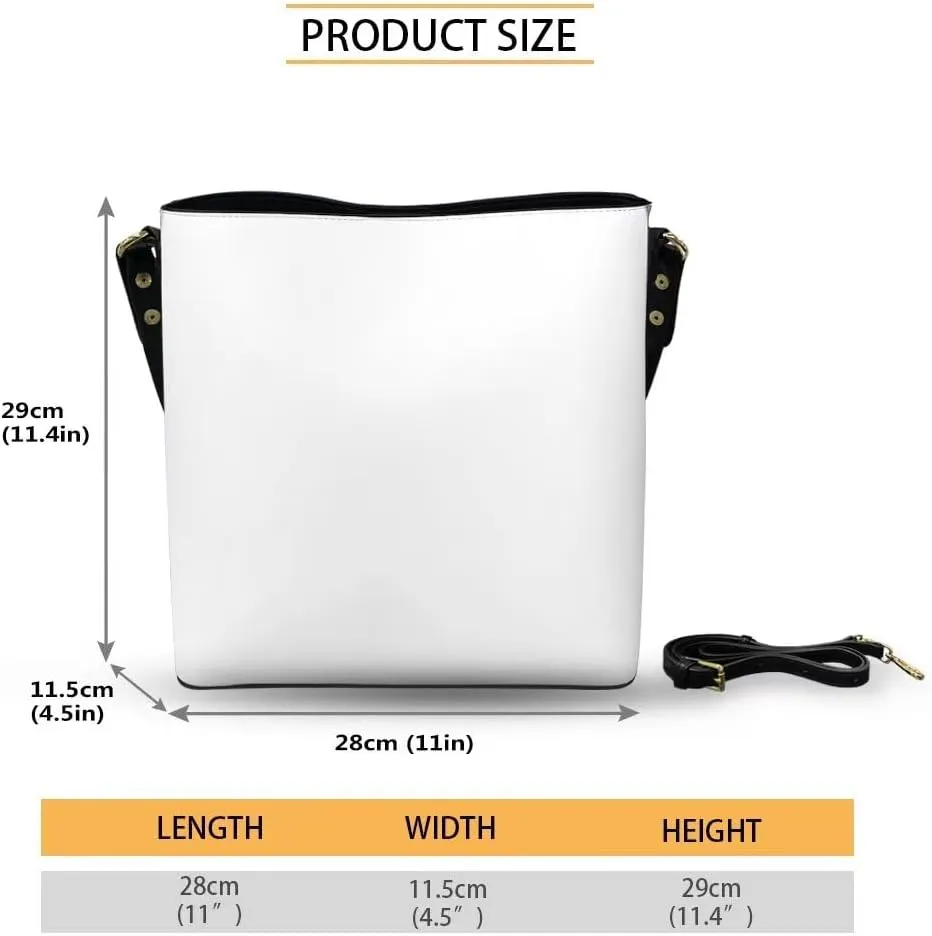 Bucket Tote Purse and Handbags Chic Shoulder Bag PU Leather Hobo Bag Large Capacity Wallet with Shoulder Strap