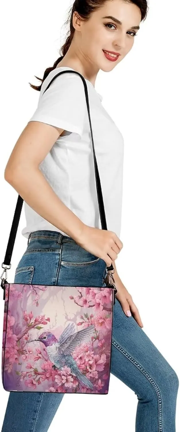 Bucket Tote Purse and Handbags Chic Shoulder Bag PU Leather Hobo Bag Large Capacity Wallet with Shoulder Strap