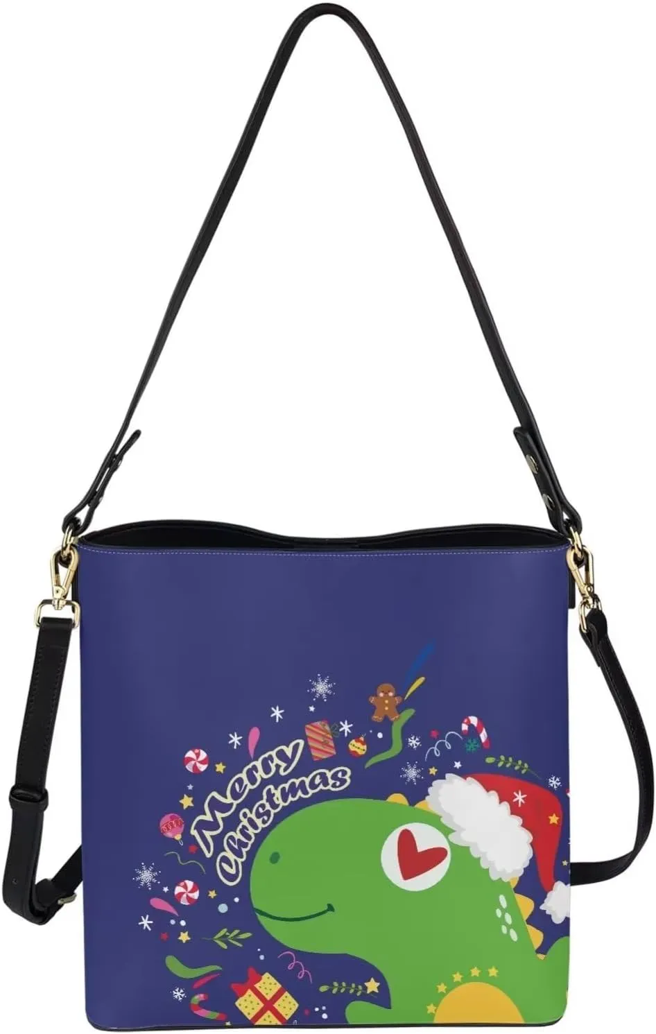 Bucket Tote Purse and Handbags Chic Shoulder Bag PU Leather Hobo Bag Large Capacity Wallet with Shoulder Strap