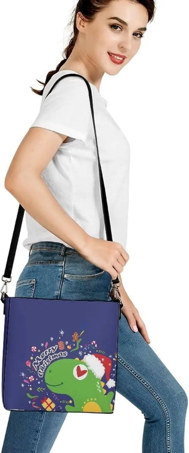 Bucket Tote Purse and Handbags Chic Shoulder Bag PU Leather Hobo Bag Large Capacity Wallet with Shoulder Strap