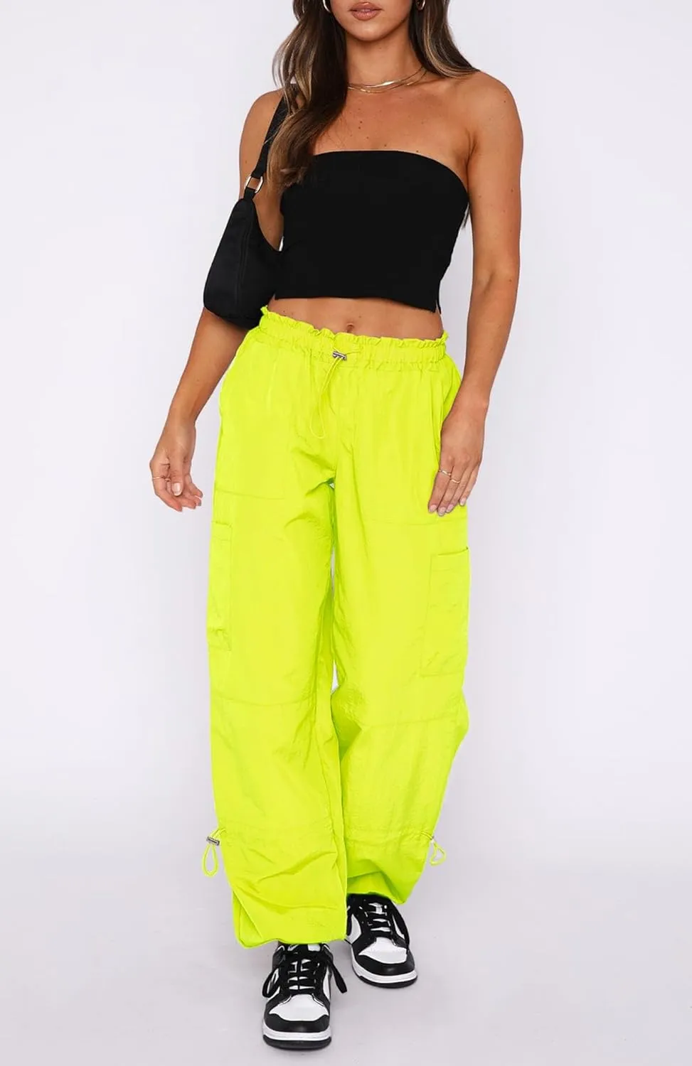 Cargo Pants Women, Parachute Pants for Women, Rave Y2K Festival Outfits
