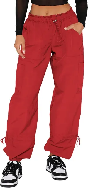Cargo Pants Women, Parachute Pants for Women, Rave Y2K Festival Outfits