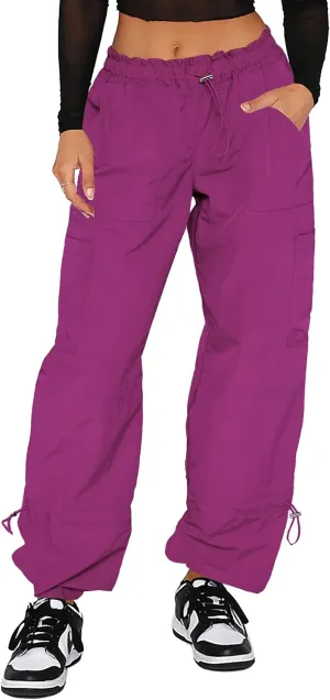 Cargo Pants Women, Parachute Pants for Women, Rave Y2K Festival Outfits