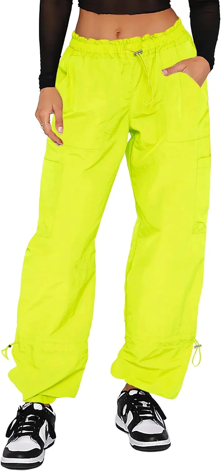 Cargo Pants Women, Parachute Pants for Women, Rave Y2K Festival Outfits