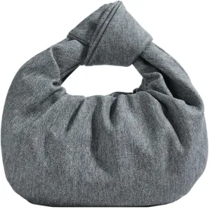 Chic Crescent Handbags for Women Small Cute Dumpling Tote Purse Soft Vegan Leather Clutch Trendy Pleated Satchel