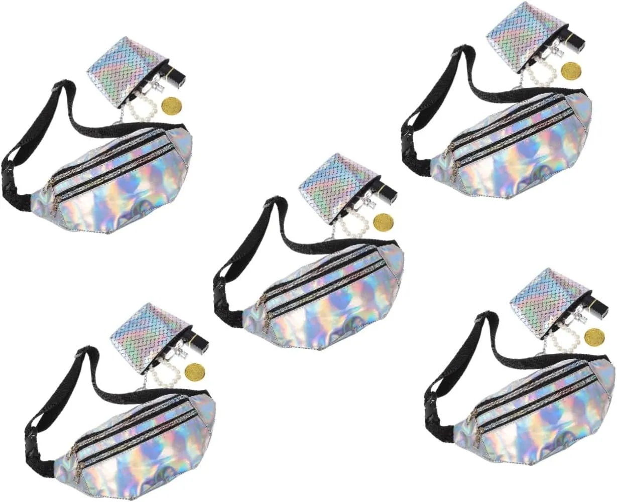 Chic Women Crossbody Fanny Pack Leather Belt Bag with Coin Purse Tear-resistant Wear-resistant for Jogging Biking