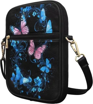 COEQINE Animal Messenger Bags Leather Cell Phone Purse Women Crossbody Bag Messenger Pouch Travel Wallet