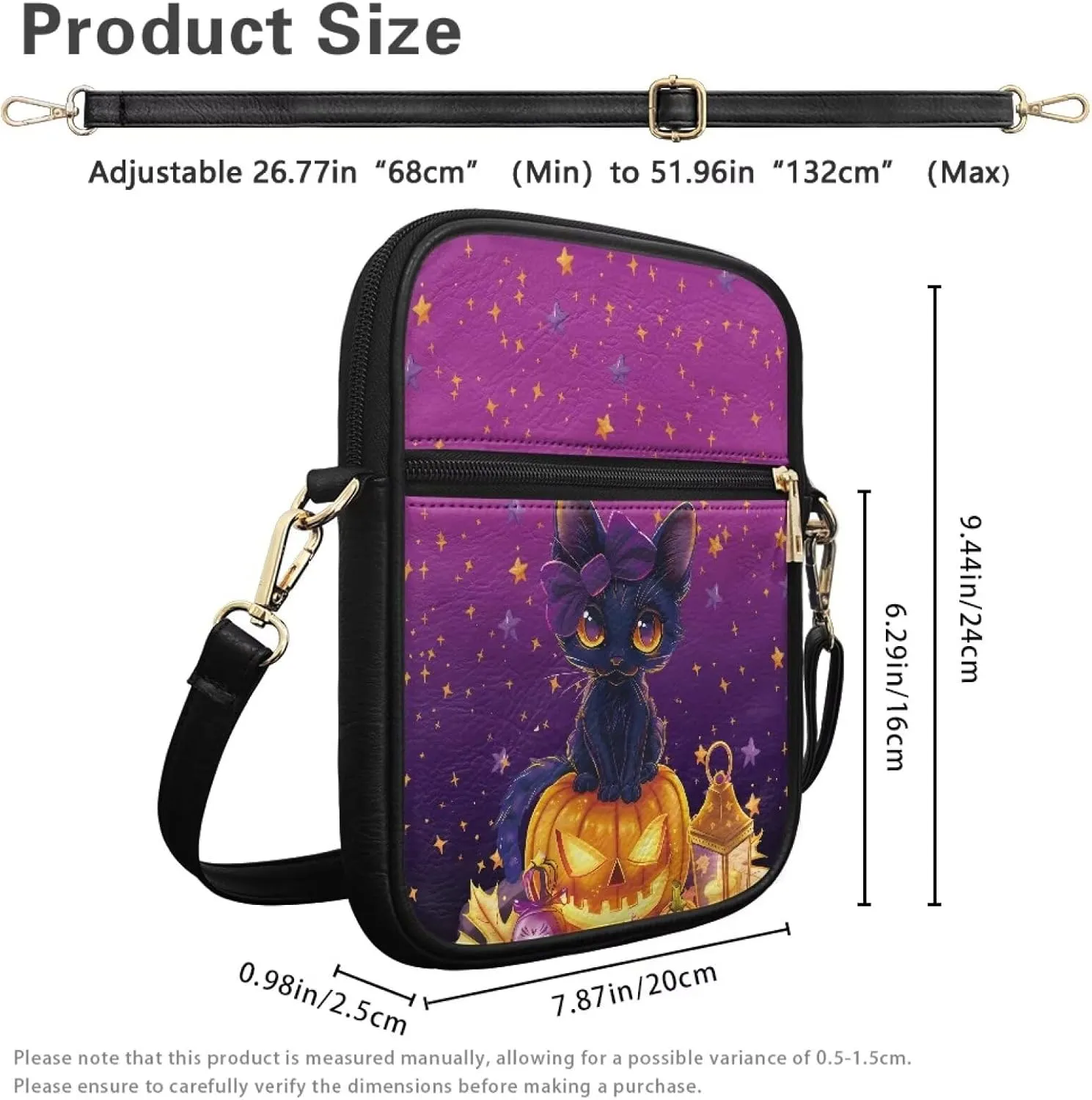 COEQINE Cute Crossbody Bag for Women Kawaii Messenger Bags Purse Cell Phone Shoulder Bag Mini Wallet Over Shoulder Strap