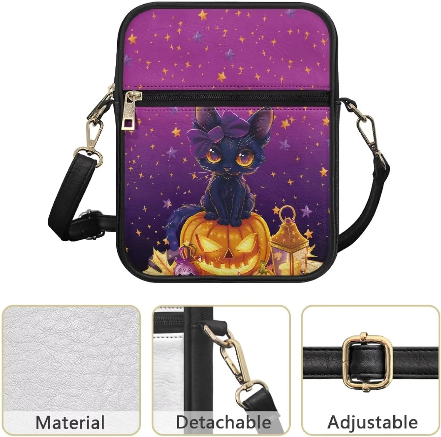 COEQINE Cute Crossbody Bag for Women Kawaii Messenger Bags Purse Cell Phone Shoulder Bag Mini Wallet Over Shoulder Strap