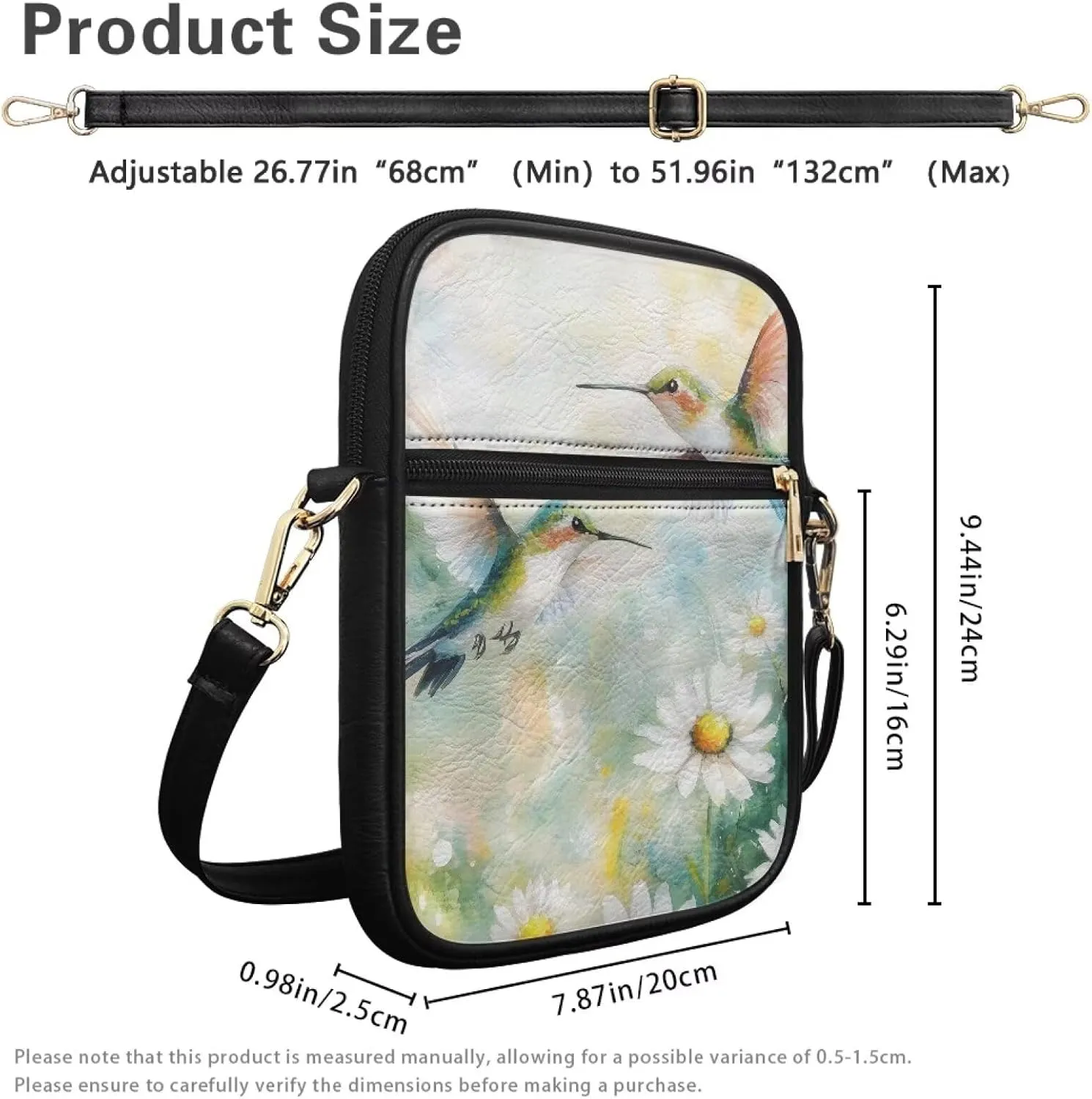 COEQINE Cute Crossbody Bag for Women Kawaii Messenger Bags Purse Cell Phone Shoulder Bag Mini Wallet Over Shoulder Strap