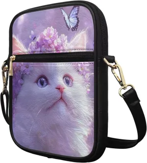 COEQINE Cute Crossbody Bag for Women Kawaii Messenger Bags Purse Cell Phone Shoulder Bag Mini Wallet Over Shoulder Strap