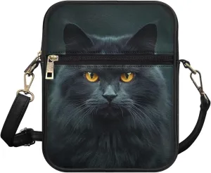 COEQINE Gothic Purse for Women Leather Messenger Bag for Ladies Purse Vintage Crossbody Shoulder Bag Military Satchel