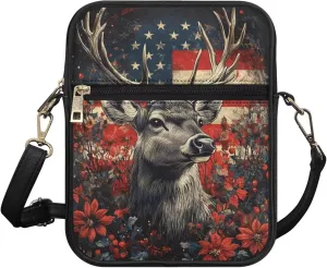 COEQINE Gothic Purse for Women Leather Messenger Bag for Ladies Purse Vintage Crossbody Shoulder Bag Military Satchel