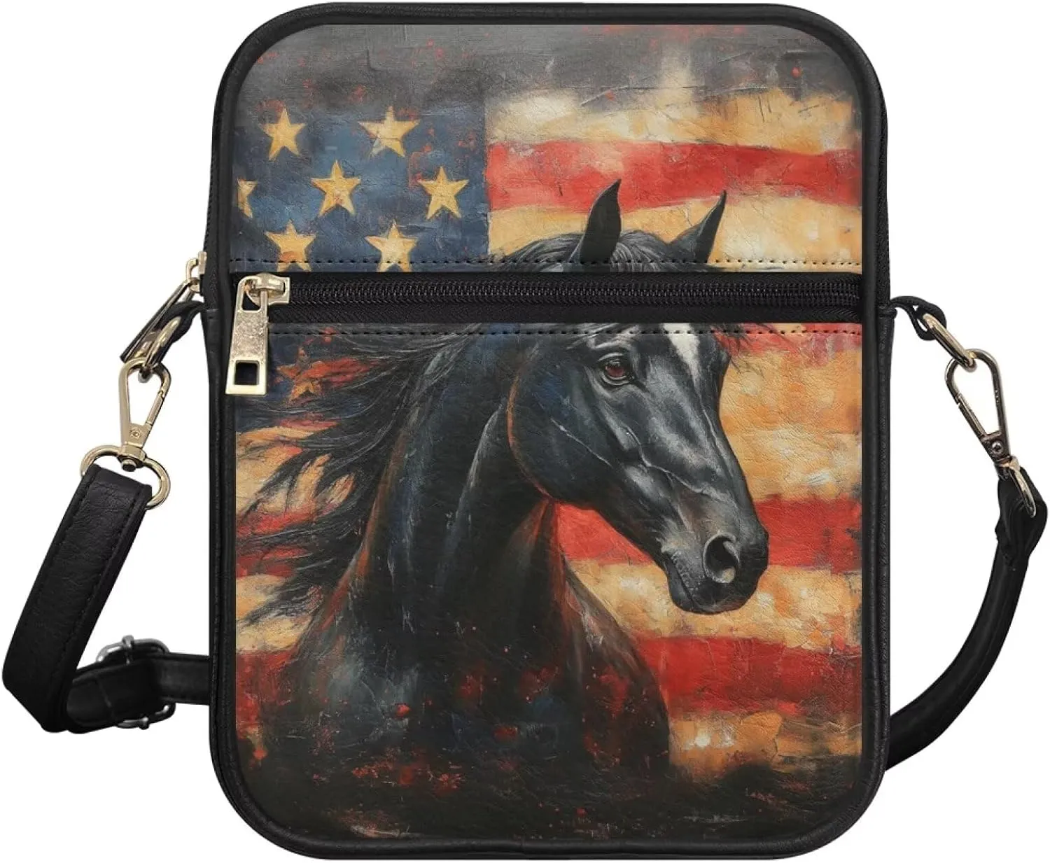 COEQINE Leather Messenger Bag for Men Cool Small Leather Sling Shoulder Bag Messenger Pack for Men, Man Purse