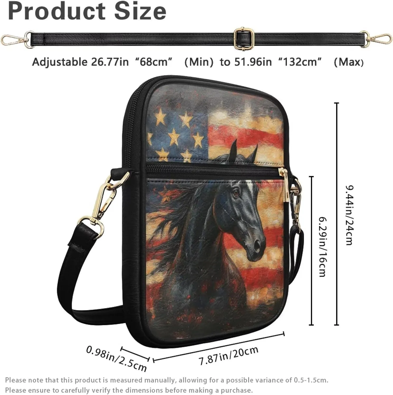 COEQINE Leather Messenger Bag for Men Cool Small Leather Sling Shoulder Bag Messenger Pack for Men, Man Purse