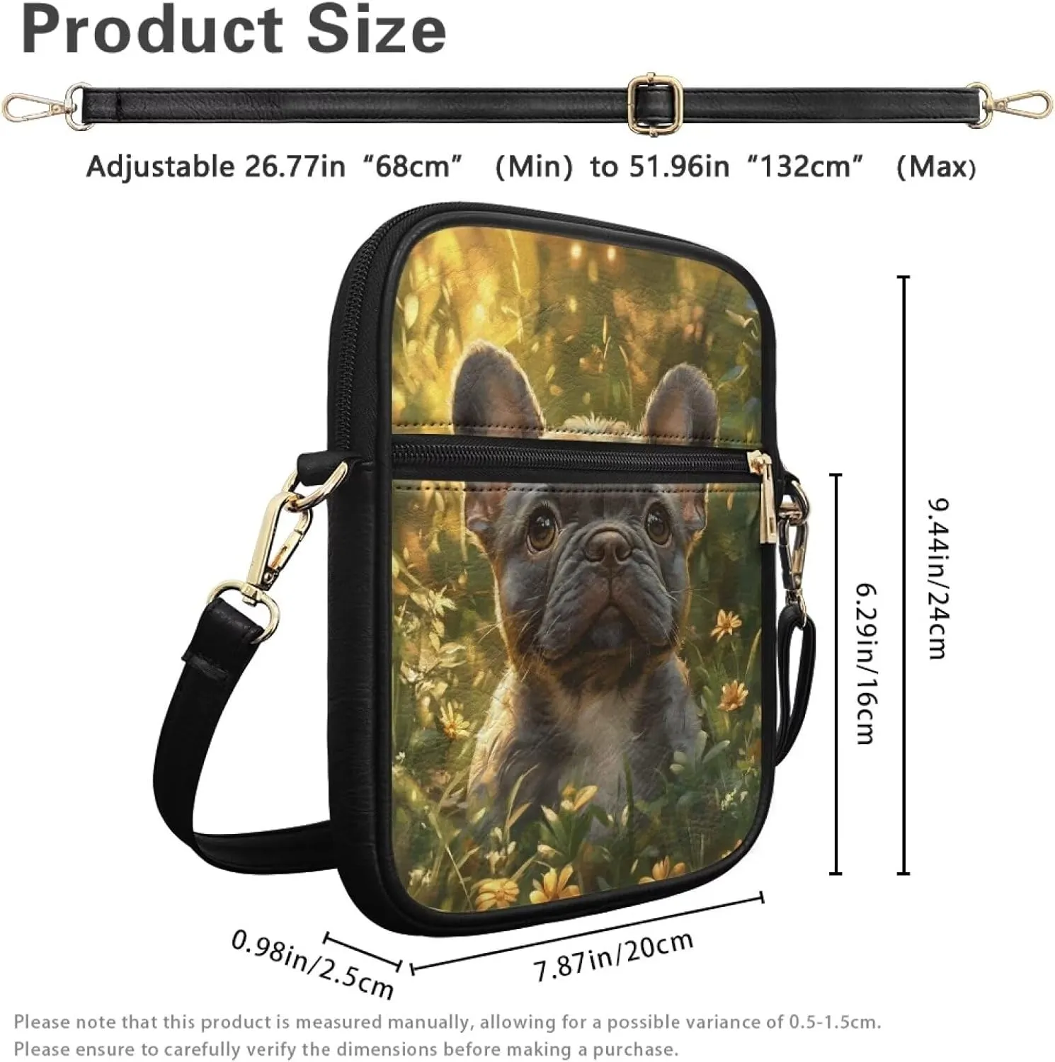 COEQINE Leather Messenger Bag for Men Cool Small Leather Sling Shoulder Bag Messenger Pack for Men, Man Purse