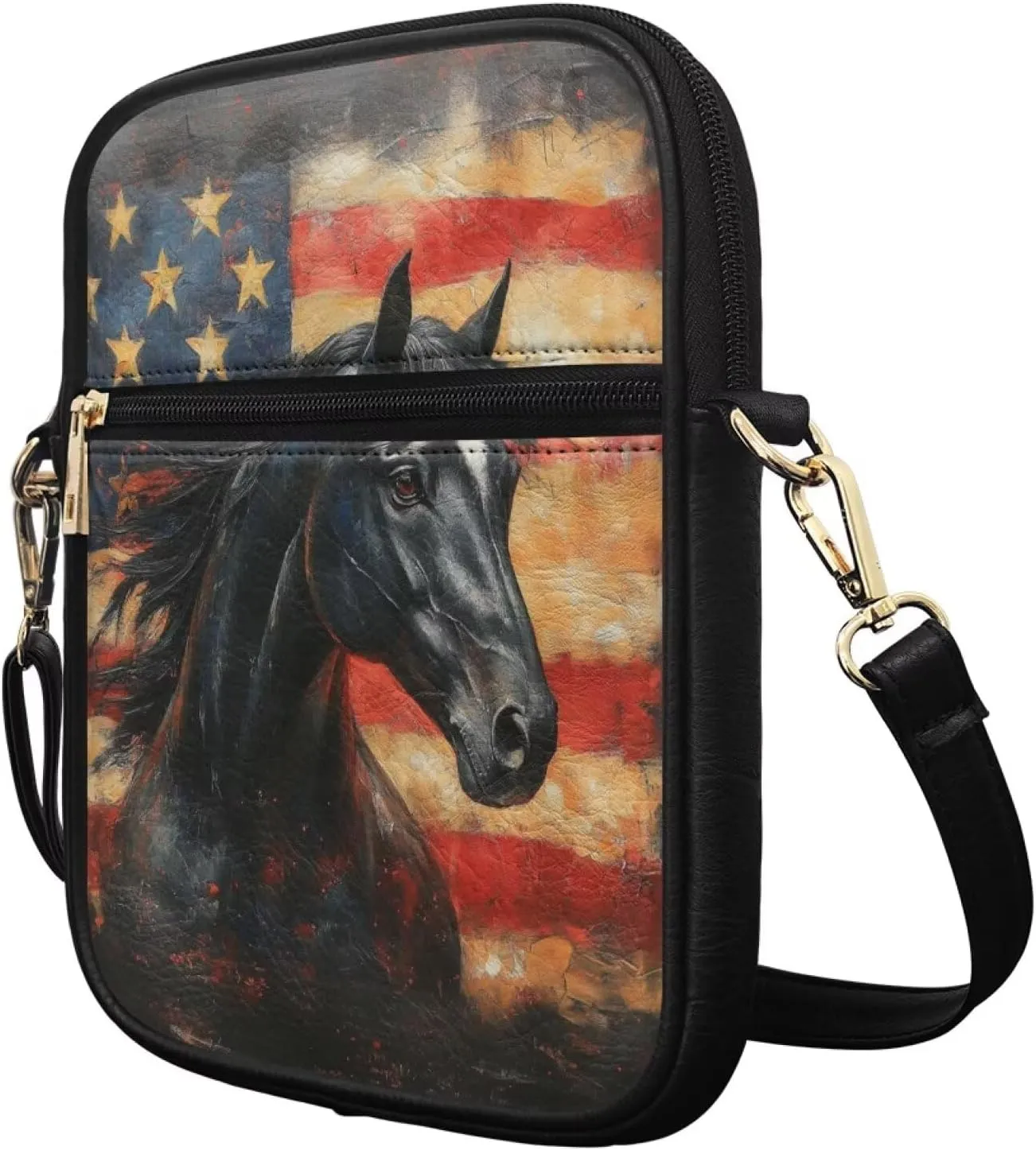 COEQINE Leather Messenger Bag for Men Cool Small Leather Sling Shoulder Bag Messenger Pack for Men, Man Purse