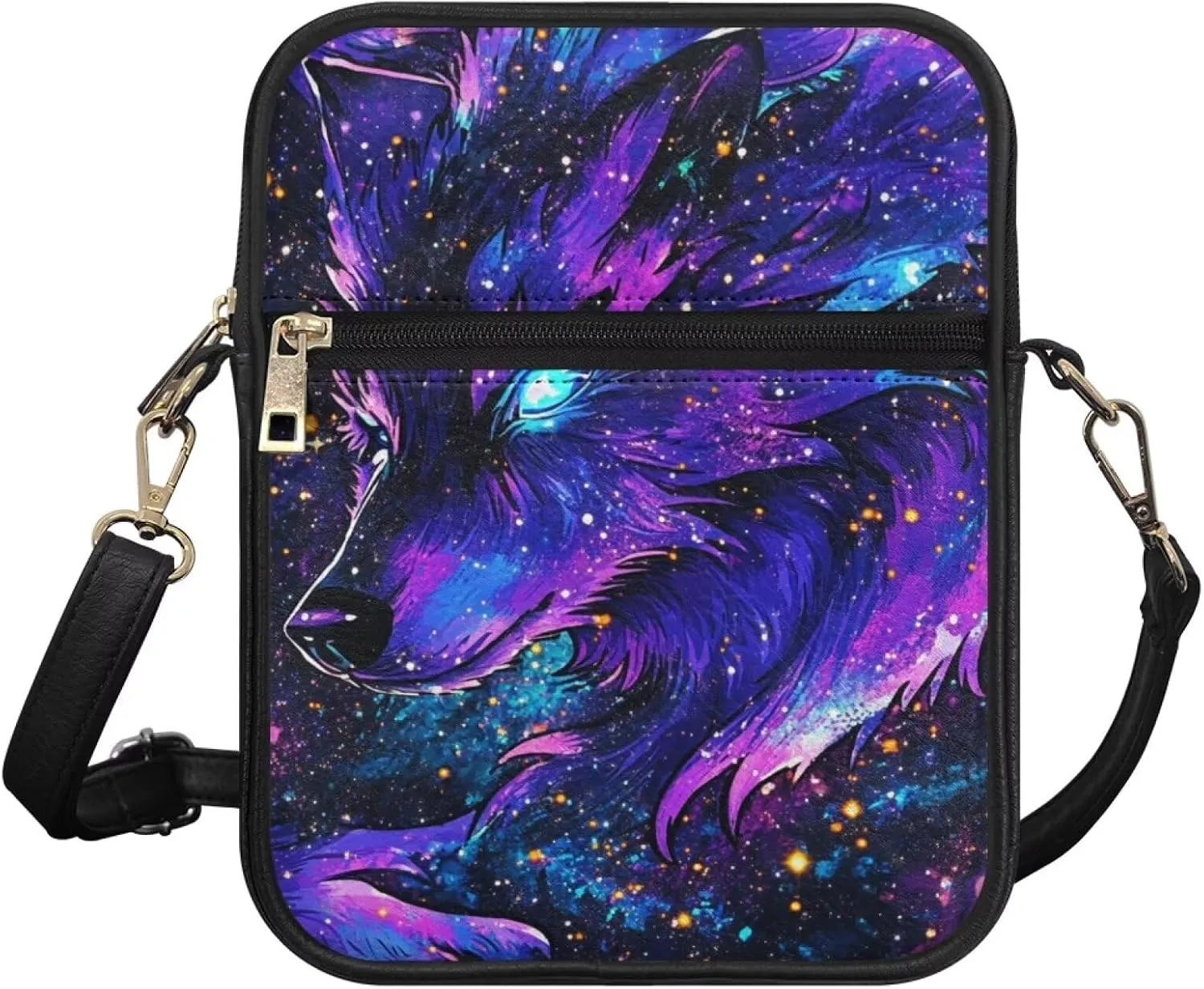 COEQINE Leather Messenger Bag for Men Crossbody Shoulder Bag for Work Cell Phone for Travel Gym