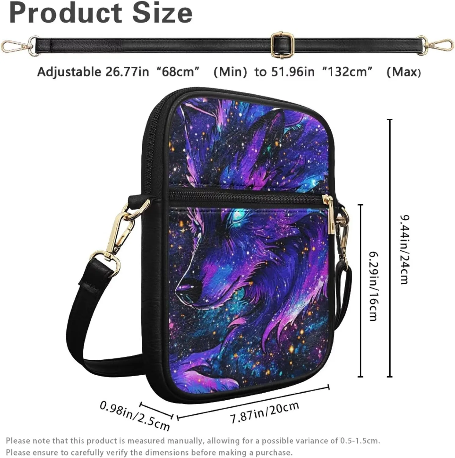 COEQINE Leather Messenger Bag for Men Crossbody Shoulder Bag for Work Cell Phone for Travel Gym