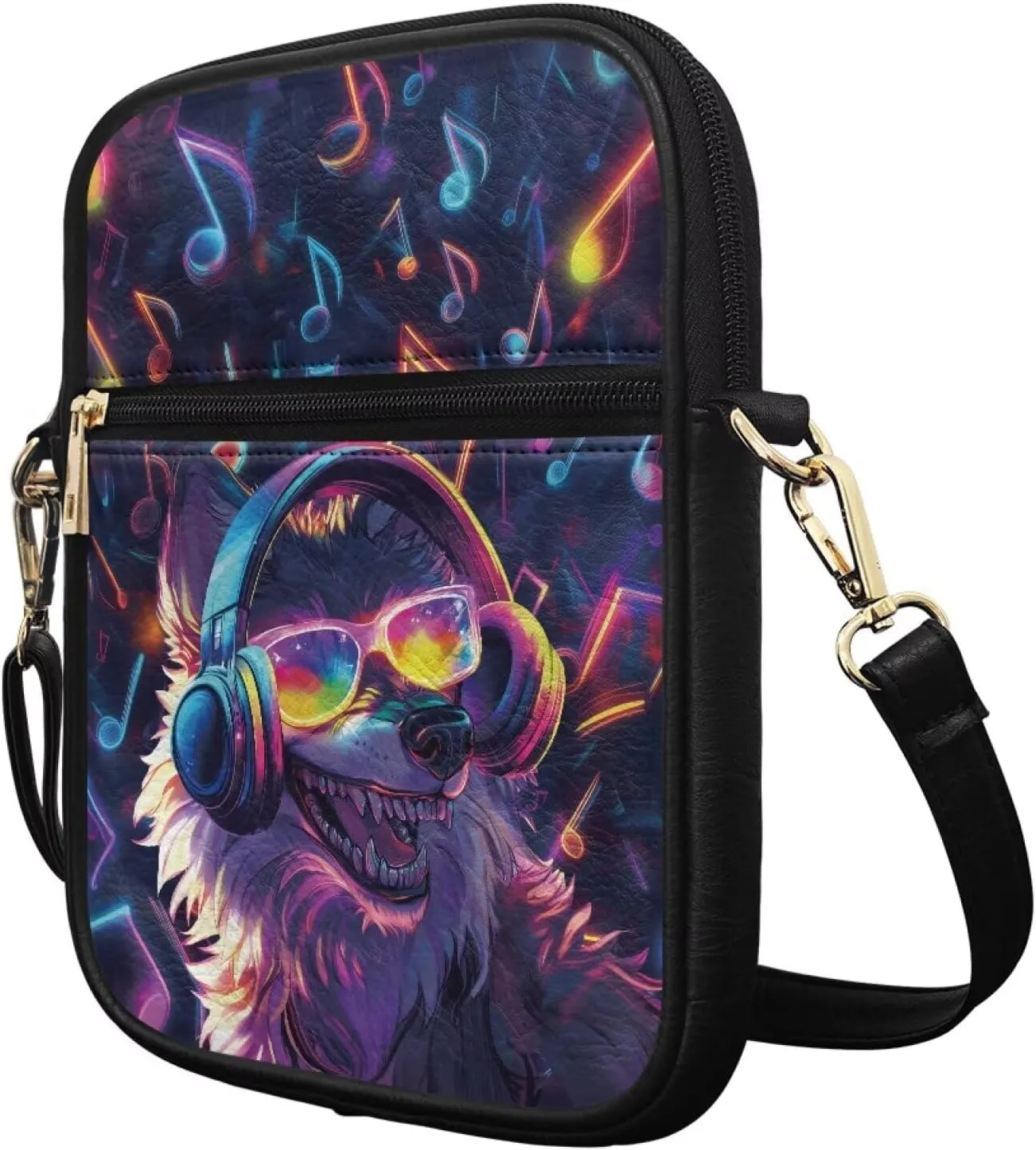 COEQINE Leather Messenger Bag for Men for Work Waterproof Crossbody Bag Adult Aesthetic Small Shing Bag for Cell Phone Case