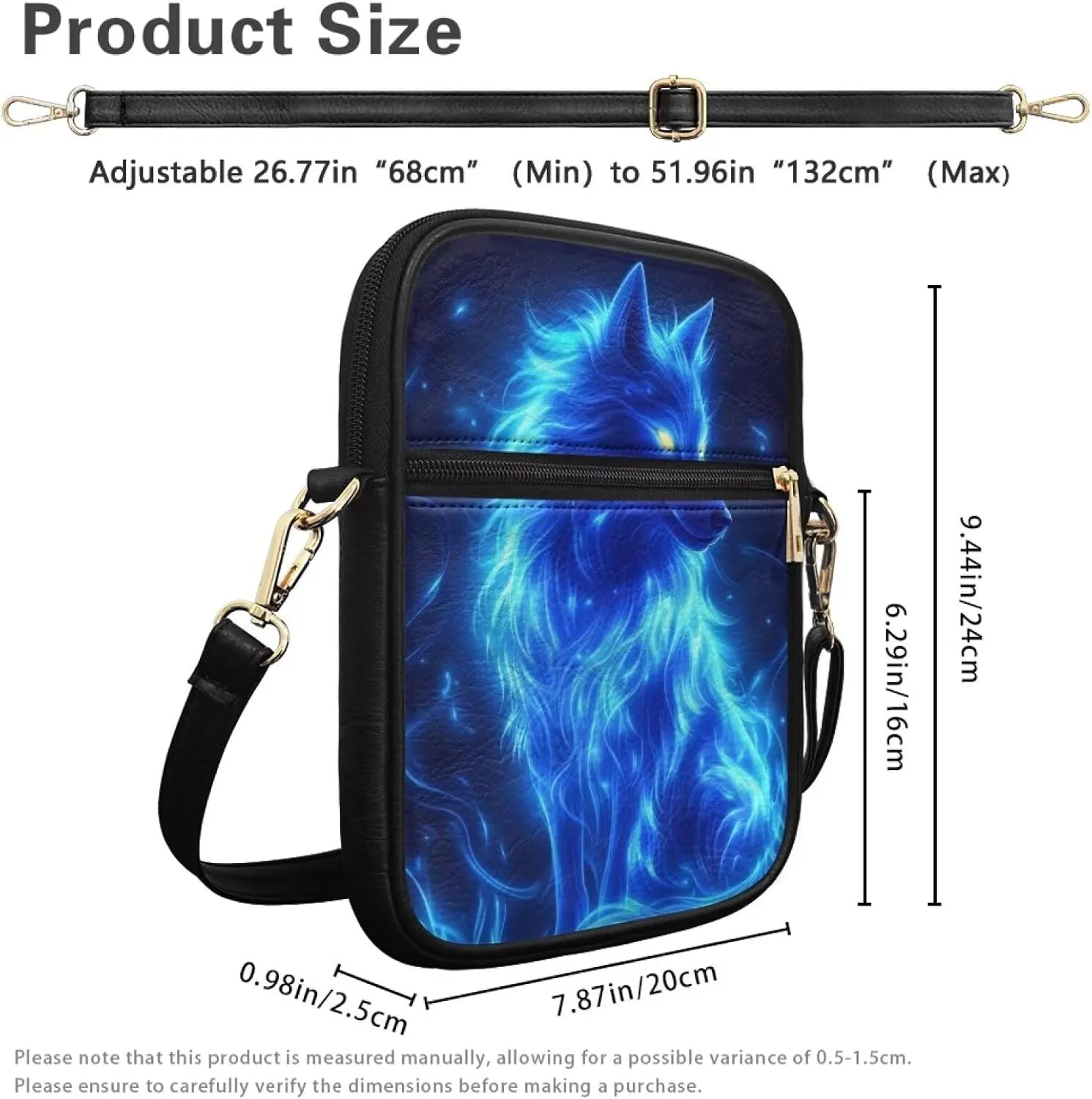 COEQINE Leather Messenger Bags for Men Crossbody Bag Aesthetic Small Shoulder Bag Waterproof Crossbody Bag Business Work