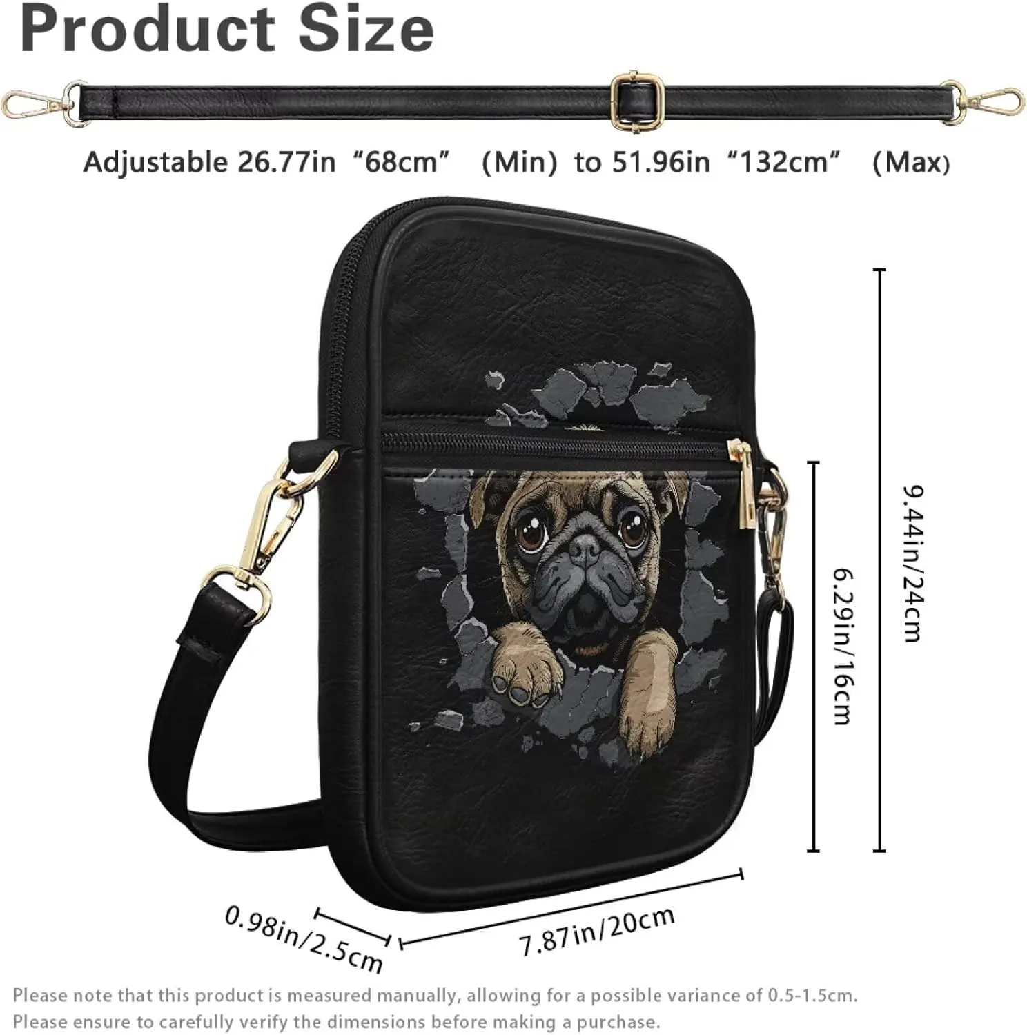 COEQINE Leather Messenger Bags for Men Crossbody Bag Aesthetic Small Shoulder Bag Waterproof Crossbody Bag Business Work