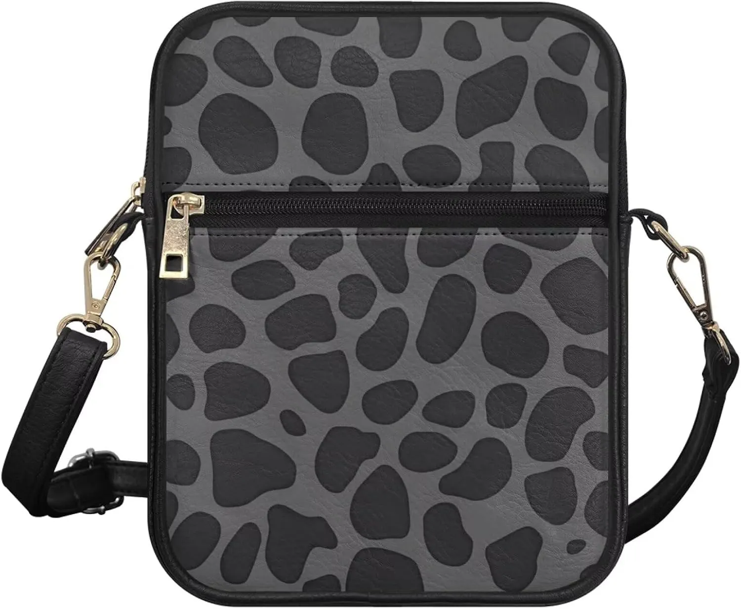 COEQINE Leather Messenger Bags for Men Crossbody Bag Aesthetic Small Shoulder Bag Waterproof Crossbody Bag Business Work