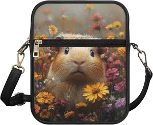 COEQINE Sunset Horse Messenger Bag for Women Crossbody Vintage Designs Leather Shoulder Bag for Ladies for Work