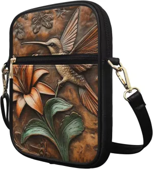 COEQINE Womens Messenger Bag with Zipper Leather Messenger Purse for Woman Crossbody Purse with Adjustable Strap Handbag