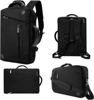 Convertible Laptop Shoulder Bag Messenger Bag Sleeve Case for Men Women Work Travel 13 14 15 15.6 16 17 17.3 Inch