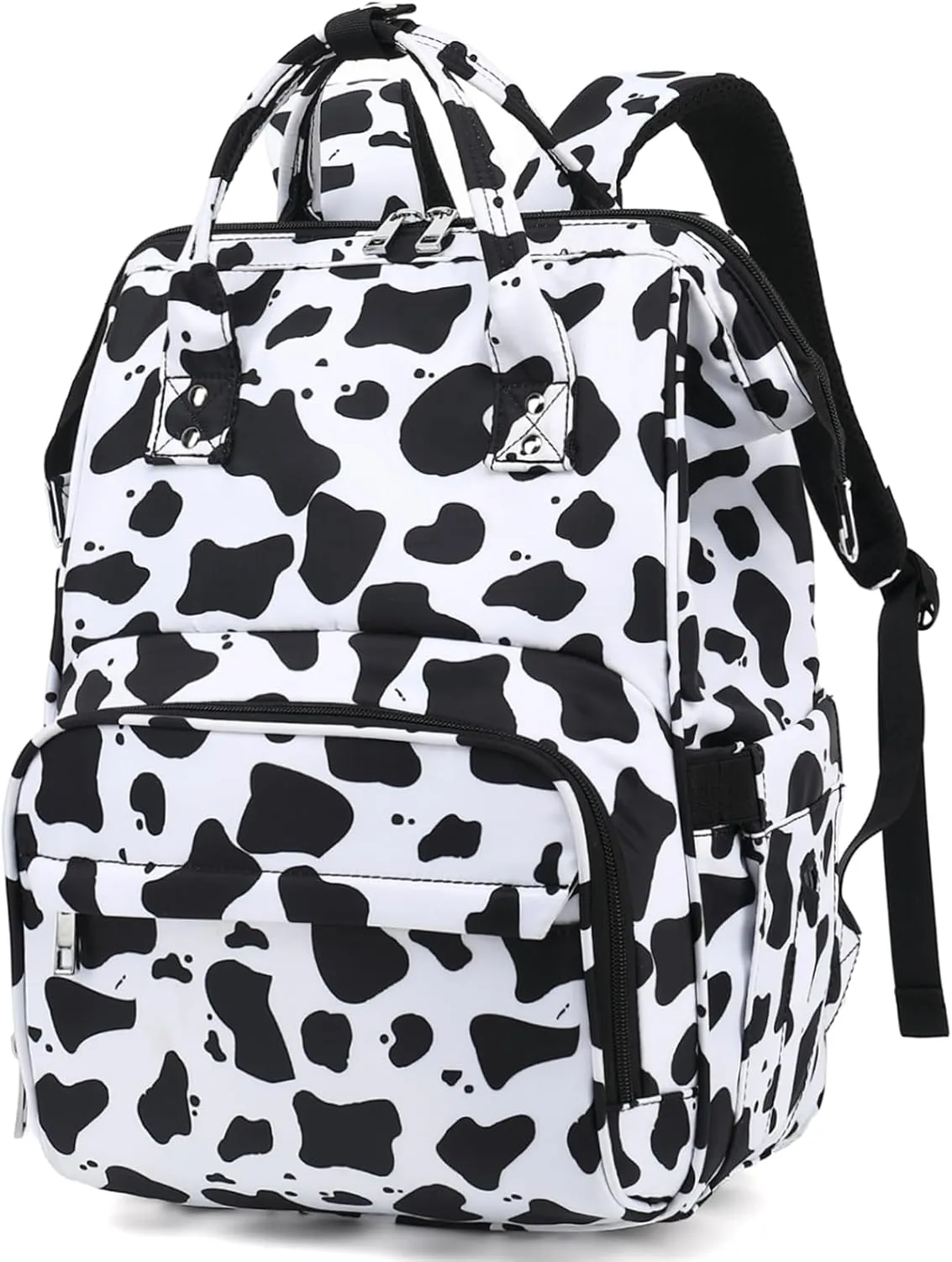 Cow Print Lunch Backpack Laptop Backpack for Women, Girls School Backpack College Bookbags Travel Backpack